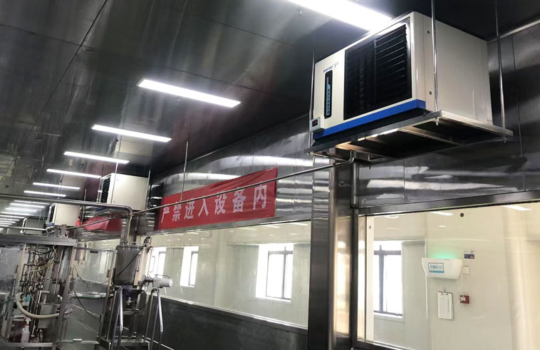 廠房車(chē)間制冷降溫，安裝蒸發(fā)冷省電空調(diào)-臥式軸流款